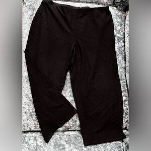 Eileen Fisher Black Elastic Waist Pants size XL